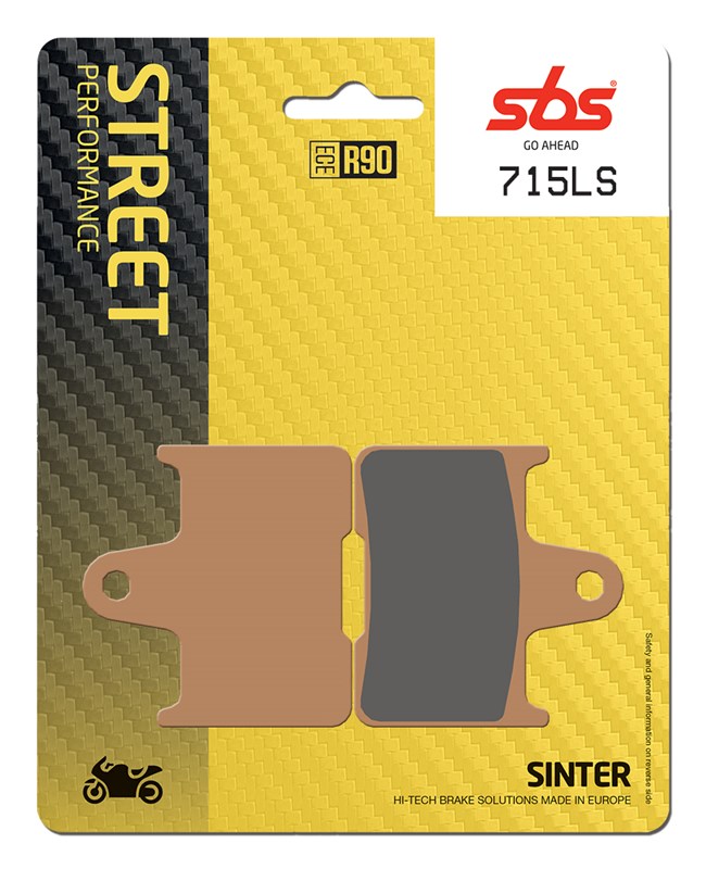 SBS brake pads KH254 street performance (excel) sinteredcolour gold (715LS)